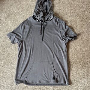 Karl Lagerfeld Charcoal Hoodie Shirt